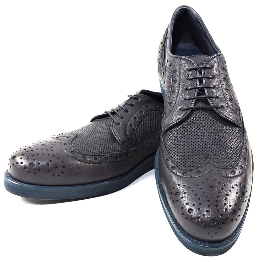 ALBERTO CICCIOLI 🇮🇹 MEN'S BLUE SOFT LEATHER COMFORT OXFORD SHOES